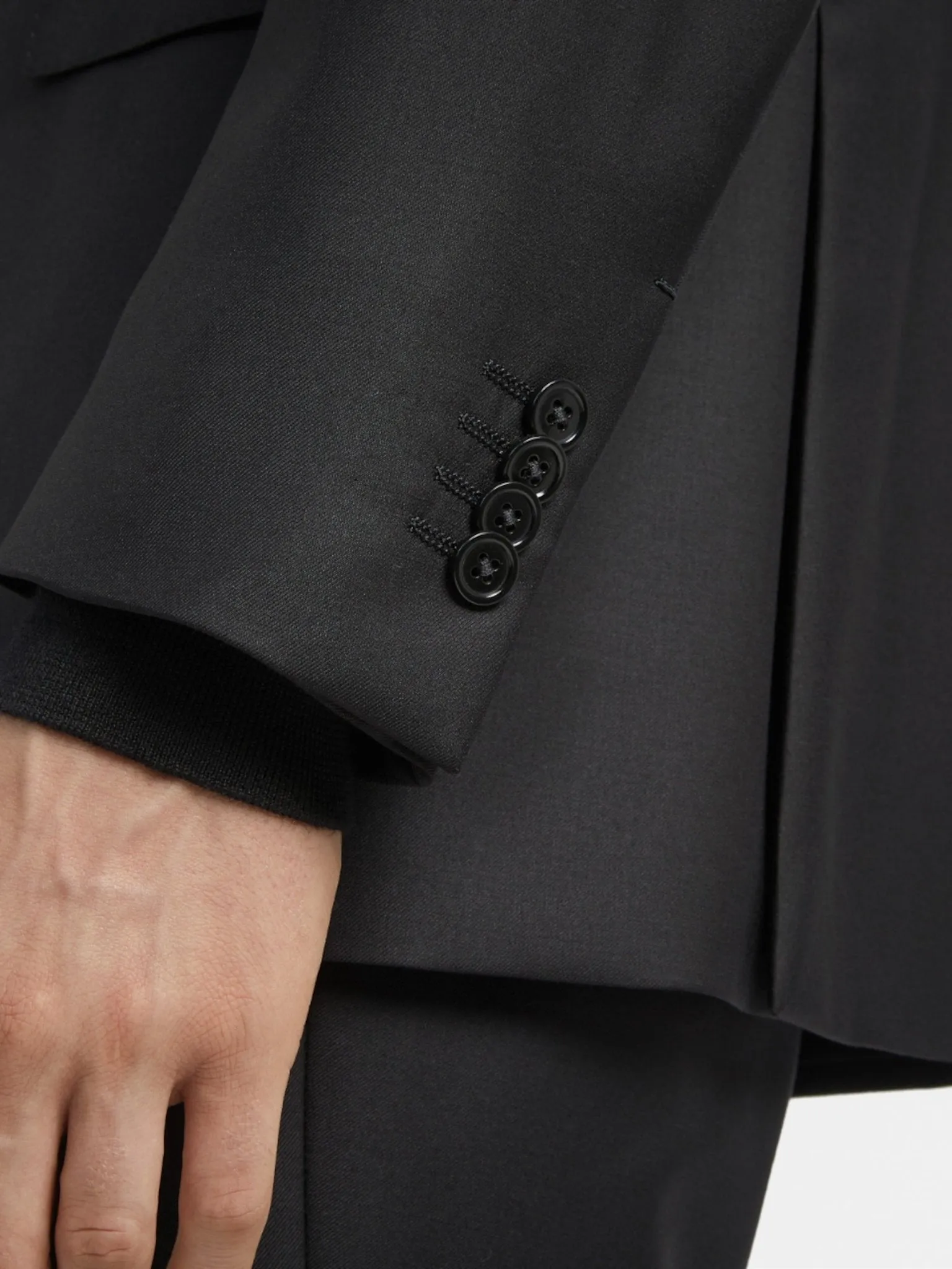 ZEGNA Trofeo™ Plain Wool Suit BLACK REG